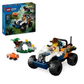 LEGO City 60424 Le tout-terrain de l'explorateur de la jungle et le panda roux