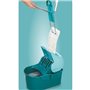 Kit de nettoyage sol Profi Compact 55092 Leifheit - Ensemble de nettoyage balai a plat avec mop 42 cm et seau a essorage