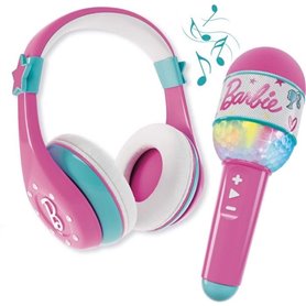 Combo Casque et Microphone - LISCIANI - Bluetooth avec haut-parleur Barbie