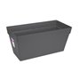 Elho Loft Urban Bac a fleurs Terrasse Roues 70 - Noir - L 69 x B 34 x H 33 cm - extérieur - 100% recyclé