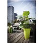 ELHO Loft Urban Pot de fleurs rond Haut 35 - Gris - Ø 34 x H 45 cm - extérieur - 100% recyclé