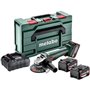 Set Meuleuse d'angle sans fil - METABO - W 18 L 9-125 Quick - 18 V - MetaBOX 165 L