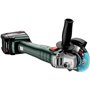 Set Meuleuse d'angle sans fil - METABO - W 18 L 9-125 Quick - 18 V - MetaBOX 165 L