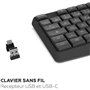 Clavier sans fil - MOBILITY LAB - Deluxe - AZERTY - Noir