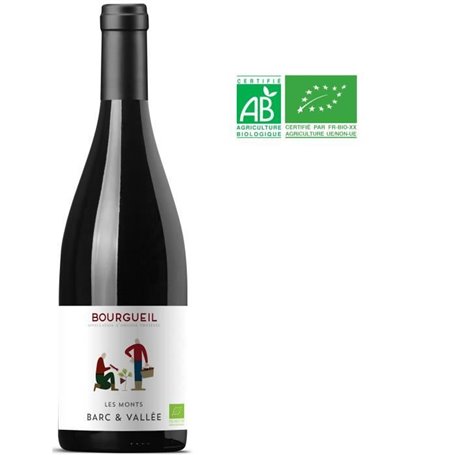 Les Monts Barc & Vallées Bourgueil - Vin rouge de Loire - Bio