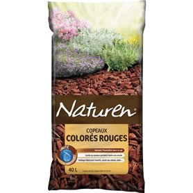 NATUREN Copeaux Colorés Rouges - 40L