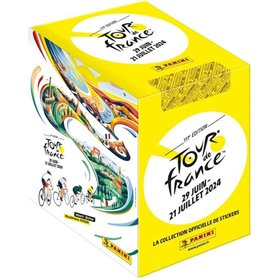 Boîte stickers - PANINI - Collection officielle Tour de France 2024 - Contient 36 pochettes de 5 stickers