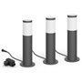 Pack de 3 bornes extérieures PHILIPS Garden Link - Basse tension - 24W