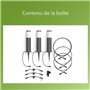 Pack de 3 bornes extérieures PHILIPS Garden Link - Basse tension - 24W, IP44, 2700K - Anthracite