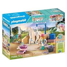 PLAYMOBIL 71354 Isabella & Lioness aire de lavage - Horses of Waterfall - Des 5 ans - Enfant - 86 pieces