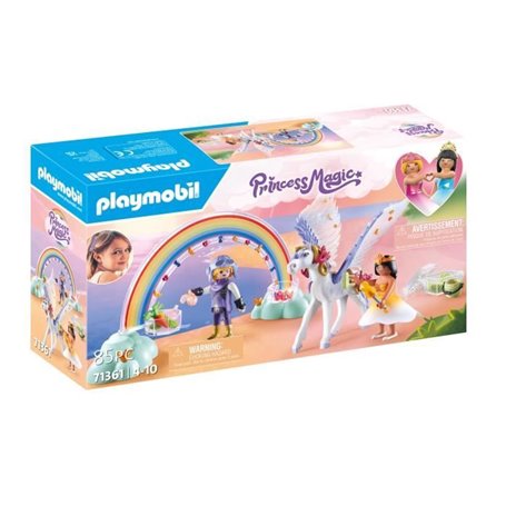 PLAYMOBIL - Princess Magic - Cheval ailé a décorer avec princesse