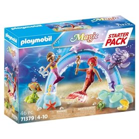 PLAYMOBIL 71379 Starter Pack Sirenes et arc-en-ciel - Magic - Jeu de rôle créatif - 46 pieces - Des 4 ans