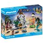 PLAYMOBIL - Pirate avec trésor - Pirates - Monstre homme serpent - Canon - 55 pieces - Des 4 ans