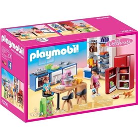 PLAYMOBIL - 70206 - Dollhouse La Maison Traditionnelle - Cuisine familiale - 129 pieces - Mixte - Plastique