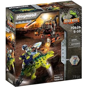 PLAYMOBIL - 70626 - Dino Rise - Saichania et Robot soldat - Mixte - 73 pieces