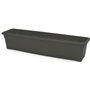 PLASTIKEN Jardiniere rectangulaire - 80 X 20 cm avec plateau - Anthracite