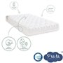 Matelas Bébé Bamboo - 60x120x10 cm - Viscose Douce - Déhoussable - Sans traitement chimique