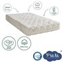 Matelas Bébé Coton Bio - 60x120x10 cm - 100% Coton - Déhoussable - Sans traitement chimique