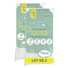 Lot de 2 Proteges Matelas Bébé Bamboo - pour Couffin