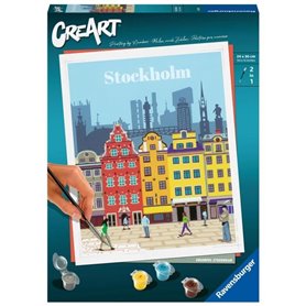 CreArt Stockholm 24x30 cm - Peinture par numéros  Des 12 ans  Ravensburger - 23520