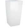 Bac a fleurs carré RIVIERA NUANCE - Plastique - L38xP38xH69 cm - Blanc