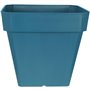 Bac a fleurs carré RIVIERA SOLEILLA - Plastique - 40x40 cm - Bleu