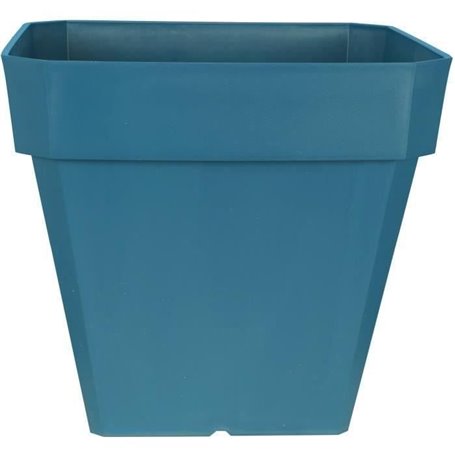 Bac a fleurs carré RIVIERA SOLEILLA - Plastique - 50x50 cm - Bleu