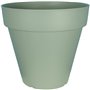 Bac a fleurs rond RIVIERA SOLEILLA - Plastique - Diametre 50 cm - Vert argile