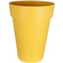 Bac a fleurs RIVIERA SOLEILLA - Plastique - Hauteur 53 cm - Jaune