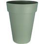 Bac a fleurs RIVIERA SOLEILLA - Plastique - Hauteur 53 cm - Vert argile