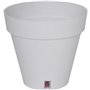 Bac a fleurs rond RIVIERA LOFT - Plastique - Diametre 30 cm - Blanc