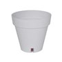 Bac a fleurs rond RIVIERA LOFT - Plastique - Diametre 30 cm - Blanc