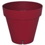 Bac a fleurs rond RIVIERA LOFT - Plastique - Diametre 40 cm - Rouge