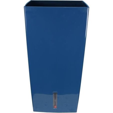 Bac a fleurs carré RIVIERA EVA NEW HAUT - Plastique - 52x52 cm - Bleu