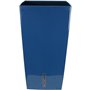 Bac a fleurs carré RIVIERA EVA NEW HAUT - Plastique - 52x52 cm - Bleu