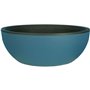 Bac a fleurs rond RIVIERA COUPE GRANIT - Plastique - Diametre 40 cm - Bleu