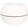 Bac a fleurs rond RIVIERA GRANIT BOULE - Plastique - Diametre 40 cm - Blanc