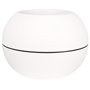 Bac a fleurs rond RIVIERA GRANIT BOULE - Plastique - Diametre 40 cm - Blanc