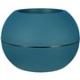 Bac a fleurs rond RIVIERA GRANIT BOULE - Plastique - Diametre 40 cm - Bleu