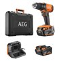 Perceuse visseuse a percussion - AEG - 18 V 60 Nm - Mandrin 13 mm - 25000 cps/min - 2 batteries 18 V 4