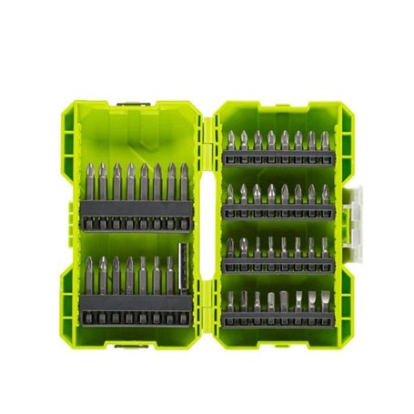 Coffret antichocs empilable RYOBI 48 embouts de vissage mixtes - porte-embouts RAK48SSD