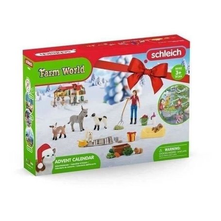 Calendrier de l'avent Farm World - SCHLEICH - 98983 - Laura la fermiere et ses adorables bébés animaux