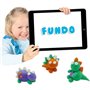 Pâte a modeler FunDo - Dinosaures (3x90gr-1x40gr) - SES CREATIVE - Interactive pour les jeunes enfants.