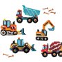 Perles a repasser - Camions de chantier - SES CREATIVE - Crée 5 types de véhicules de chantier.