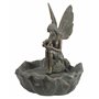 Fontaine Solaire - SMARDTV - Fée - Effet Bronze Sophistiqué - Résine et Plastique - 43x34x34cm