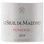 Le Seuil de Mazeyres 2021 Pomerol - Vin rouge de Bordeaux