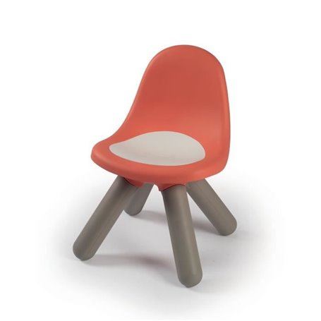 Chaise enfant rouge brique - SMOBY - KID - Anti UV - Fabrication française