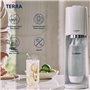 SodaStream TERRA Machine a Eau Pétillante -Pack 2 Bouteilles 1L Compatible Lave-Vaisselle + 1 Recharge de Gaz 60L a Clip