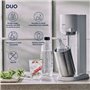 SodaStream DUO Machine a Eau Pétillante-Pack 2 Carafes Verre 1L+2 Bte 1L Compatible Lave-Vaisselle+1 Recharge Gaz 60L Cl