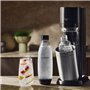 SodaStream DUO Machine a Eau Pétillante-Pack 2 Carafes en Verre 1L+2 Bouteilles 1L +1 Recharge Gaz 60L a Clipser-Noir